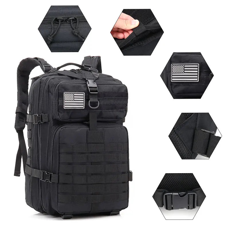 45L Tactical Assault Backpack/Go Bag – Versatile Gear for All Missions